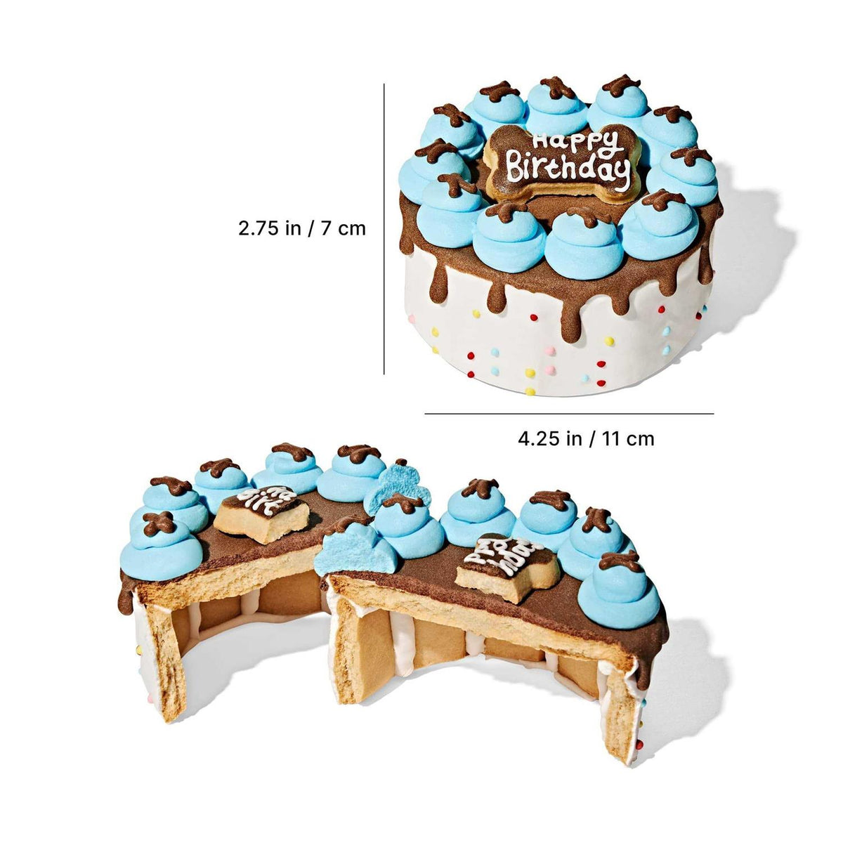 Dog Birthday Cookie Cake E6317