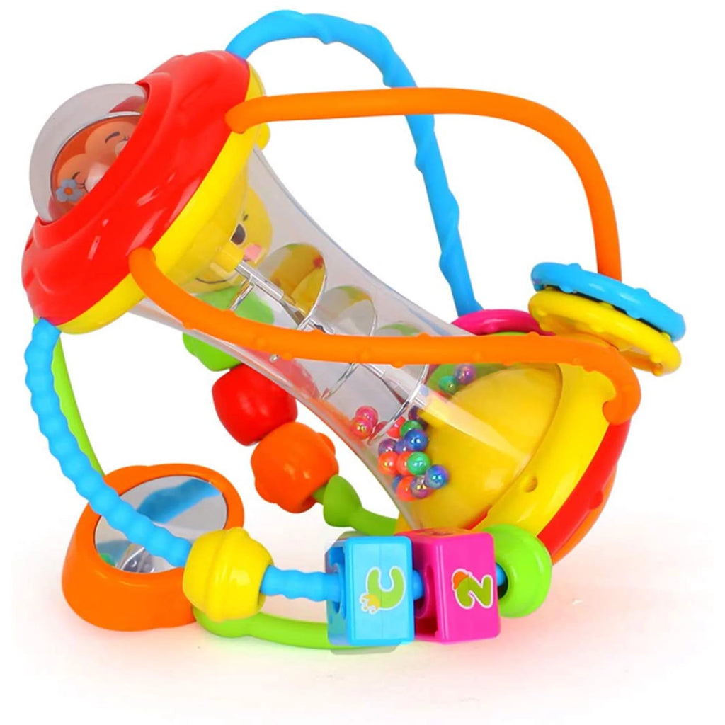 Baby Rattles Toys with Mirror Spinner Beads, Activity Ball Infant Toys M648869