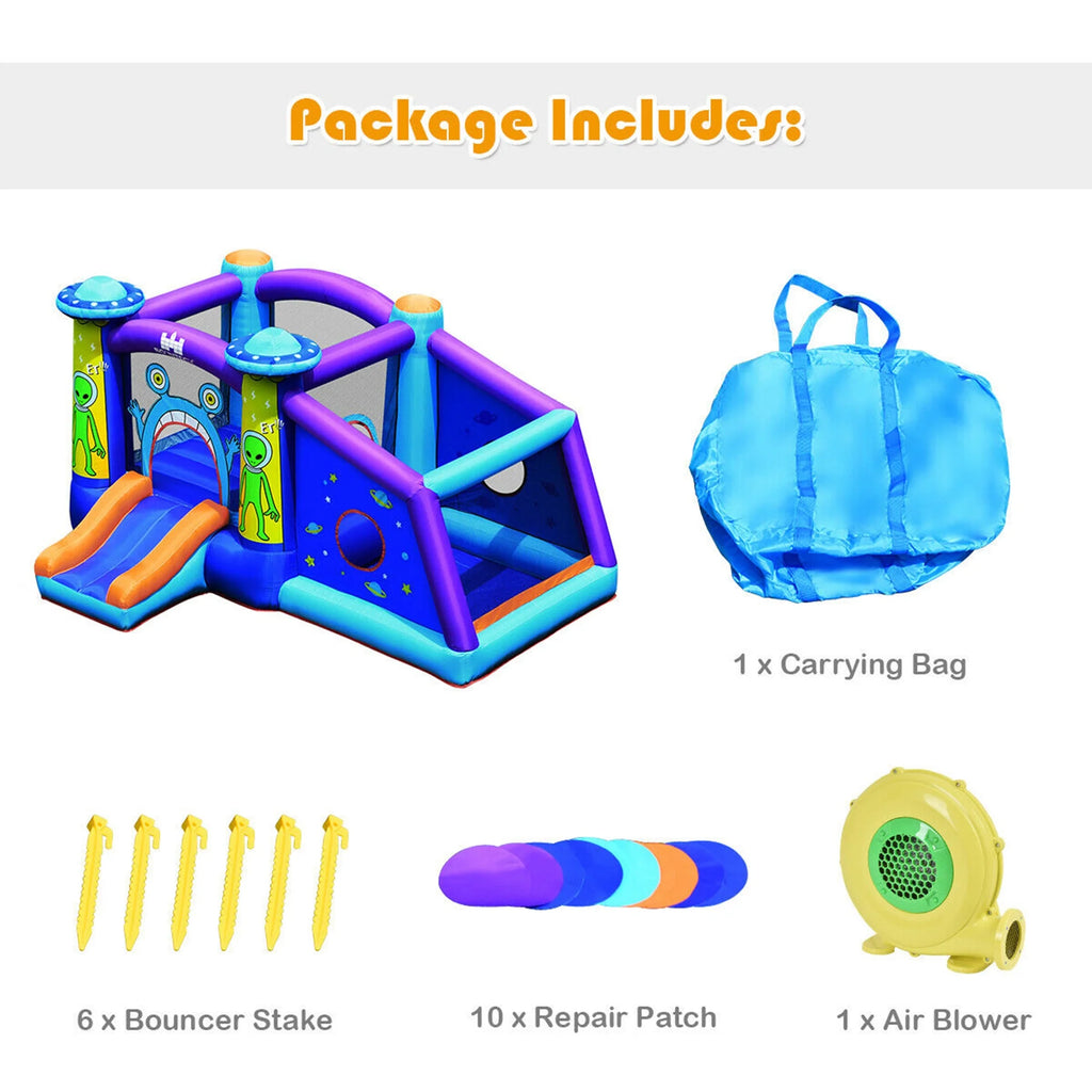 Inflatable Bouncer Kids Jump Slide Ball Pit with 480W Blower P653