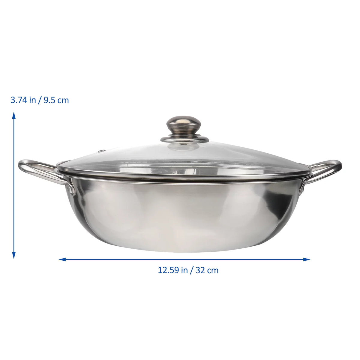 Stainless Steel Induction Cooker Pot with Lid F9813