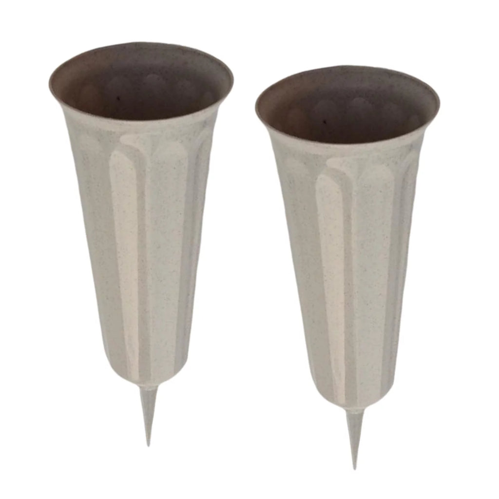 26cm Fluted Flower Vases Stake K513
