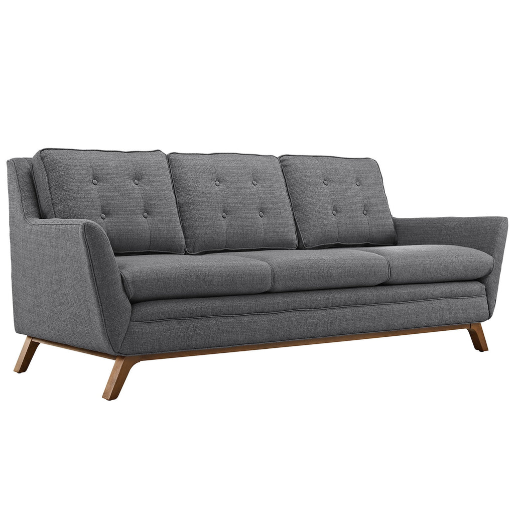 Grey Fabric Sofa and Armchairs Set Q915419