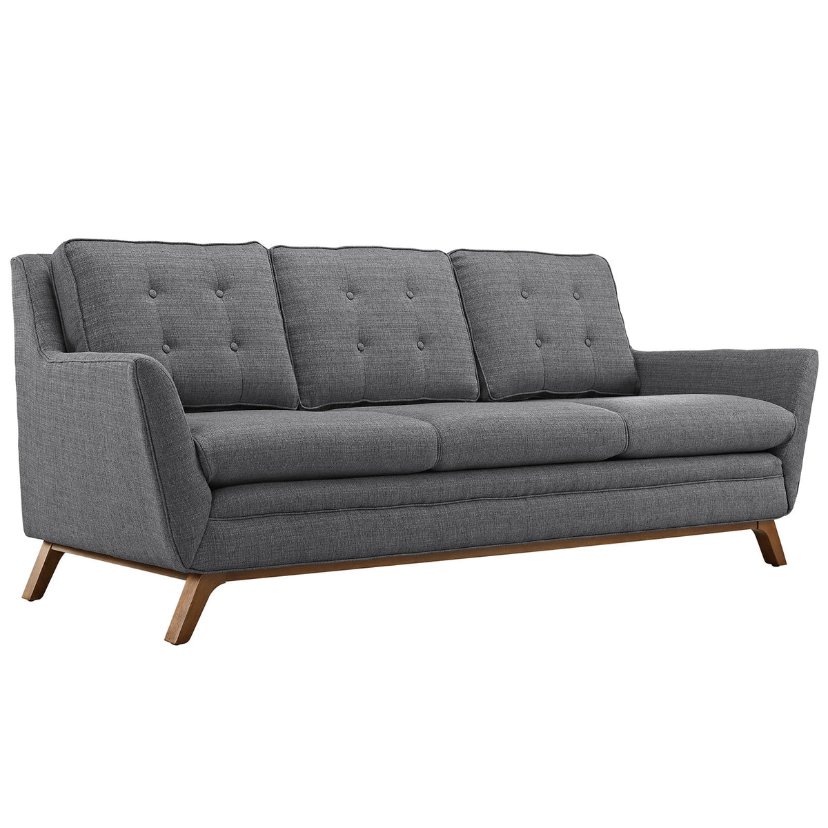 Grey Fabric Sofa and Armchairs Set Q915419
