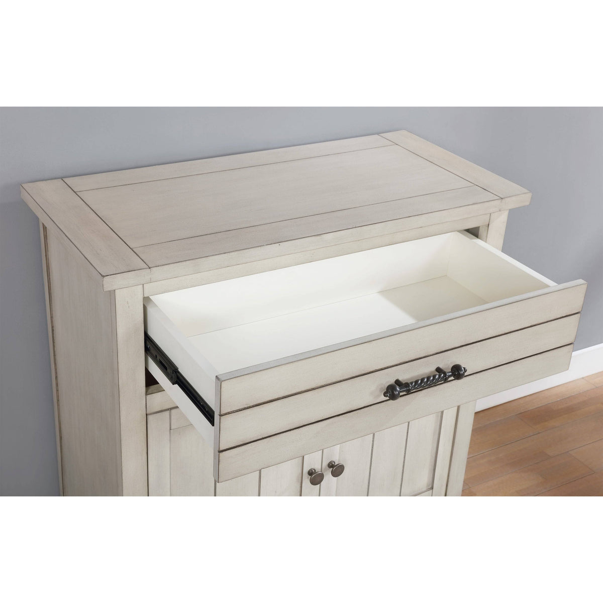 Antique White Hallway Cabinet S966928