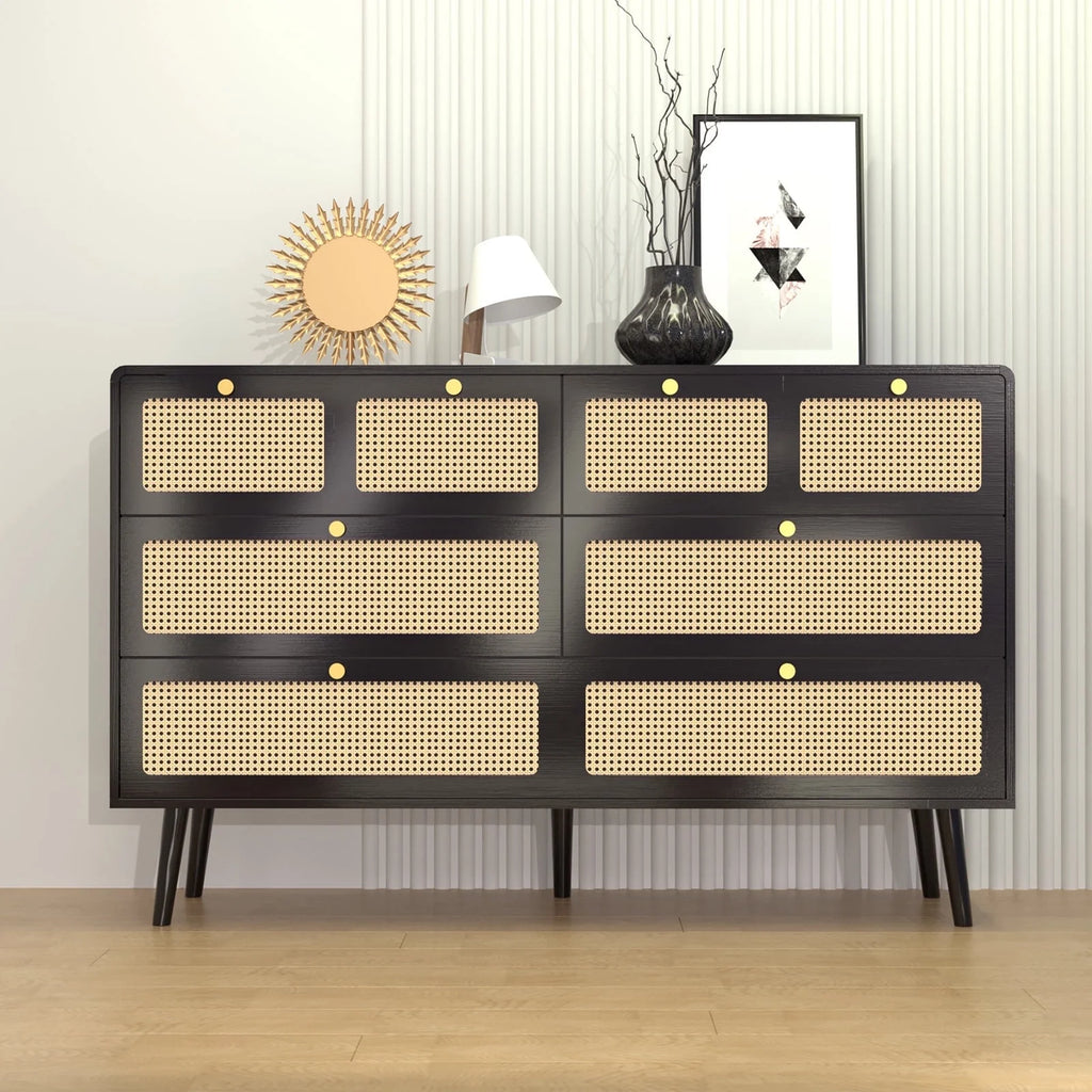 White 6 Drawer Dresser V942