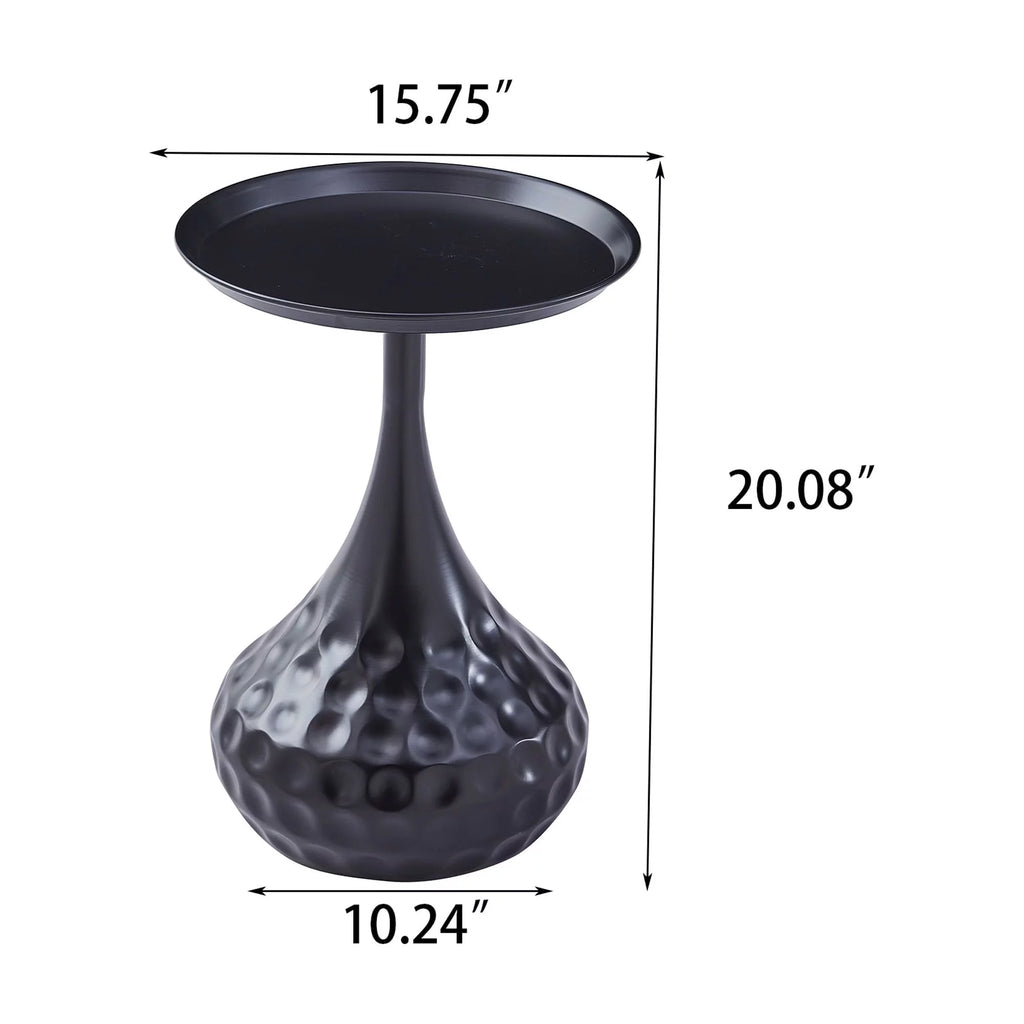Black Metal Round Side Table Z428