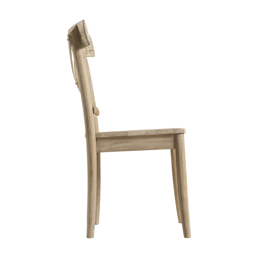 Wooden X-back Side Chair Set of 2 W558