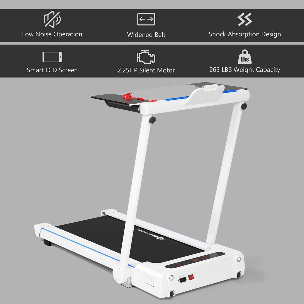 2.25HP 3-in-1 Folding Treadmill White P132