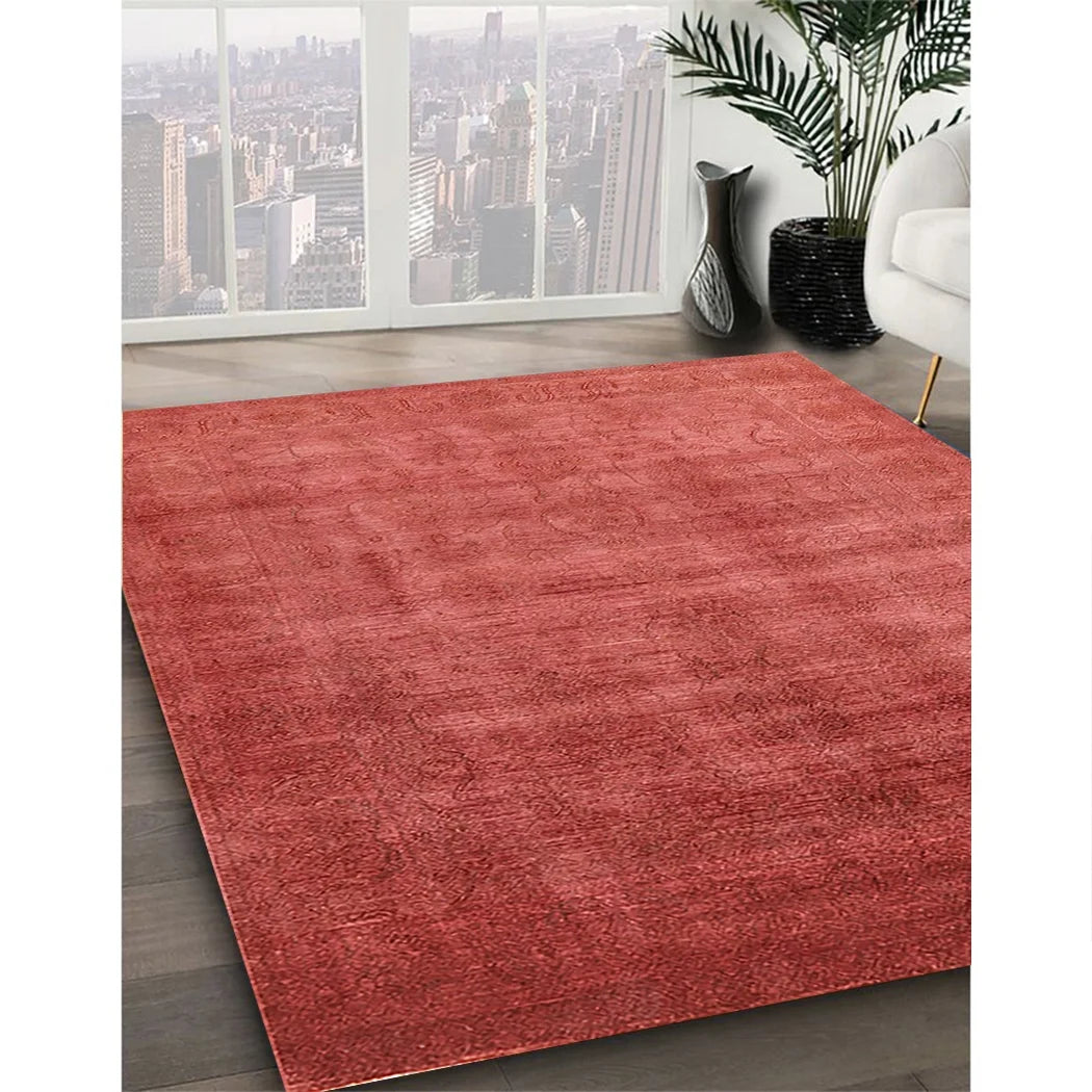 Bright Orange Rectangle Area Rug G138115