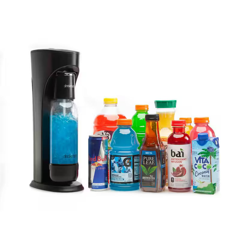 Black Carbonating Water Machine Bottles I200356