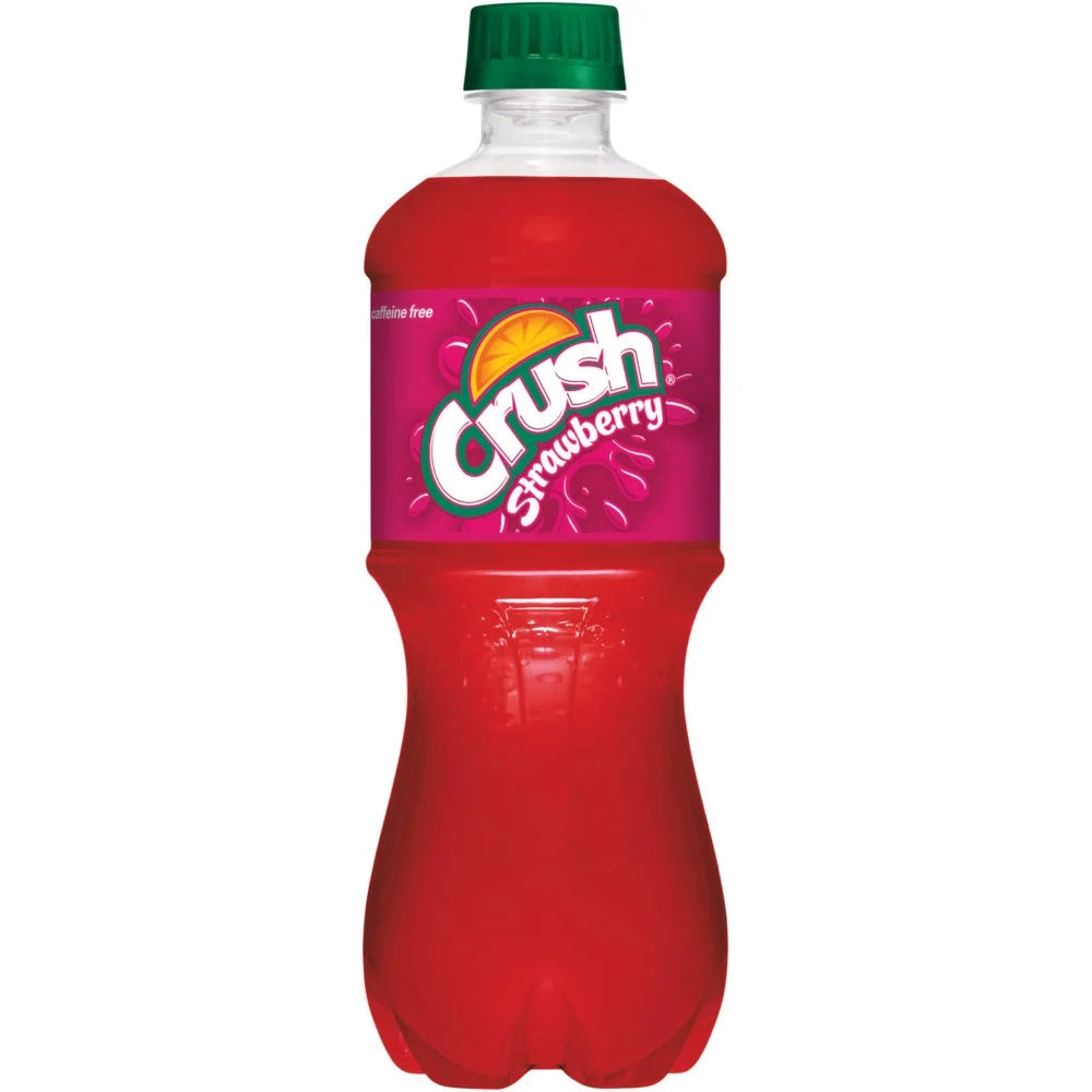 Crush Strawberry Soda 20oz Bottles, Quantity of 10 Q9196