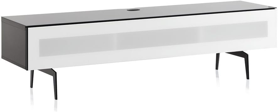 Black Wood and Glass TV Stand S757652