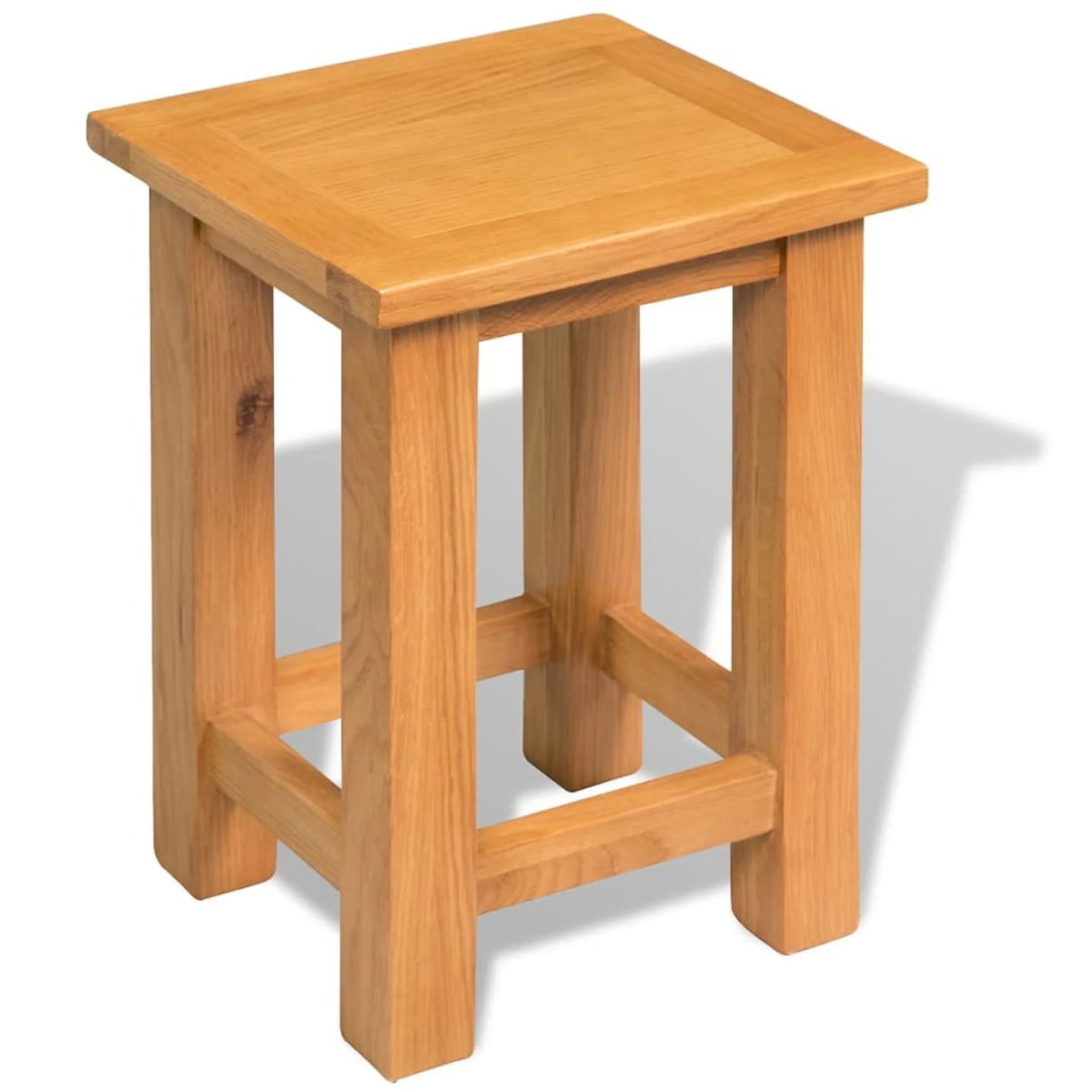 Solid Oak Wood End Tables 2 pcs A28647