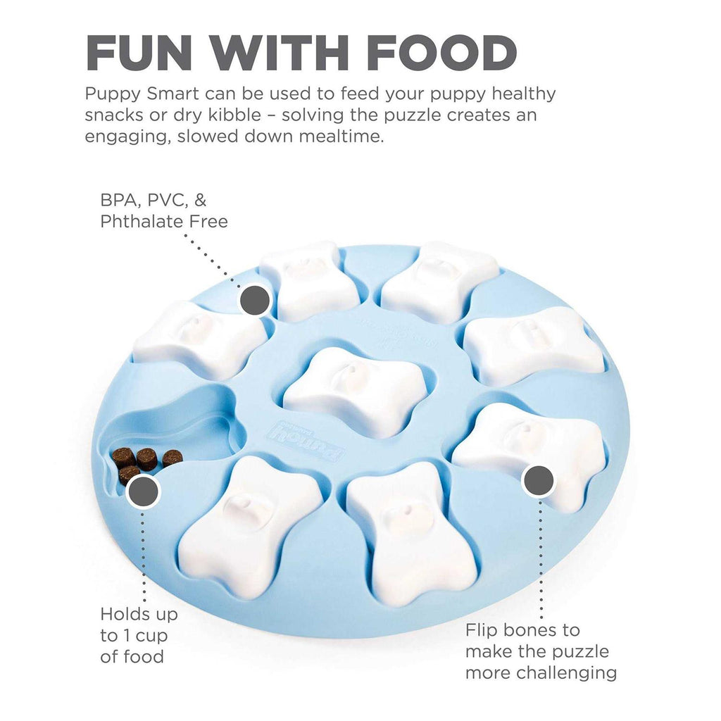 Blue Interactive Treat Puzzle Dog Toy Z323