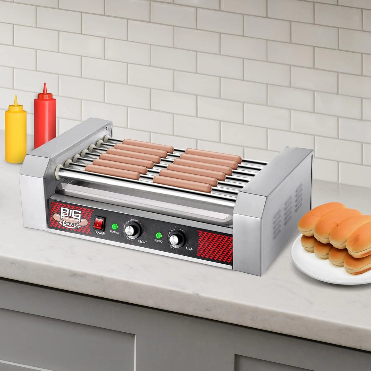 Stainless-Steel Cooker with 7 Non-Stick Rollers D198