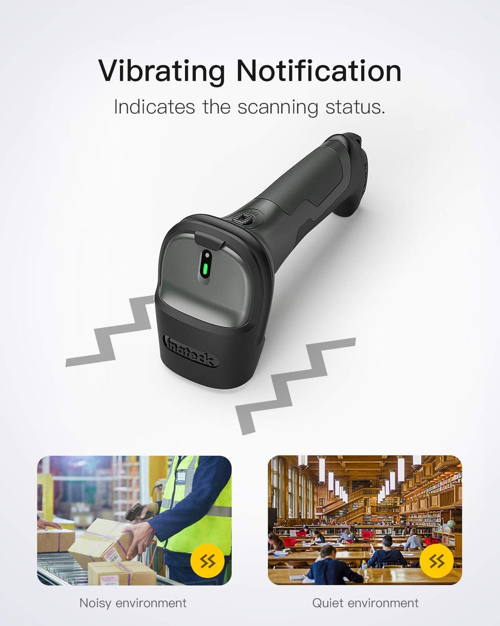 Wireless Barcode Scanner with Bluetooth Adapter D111