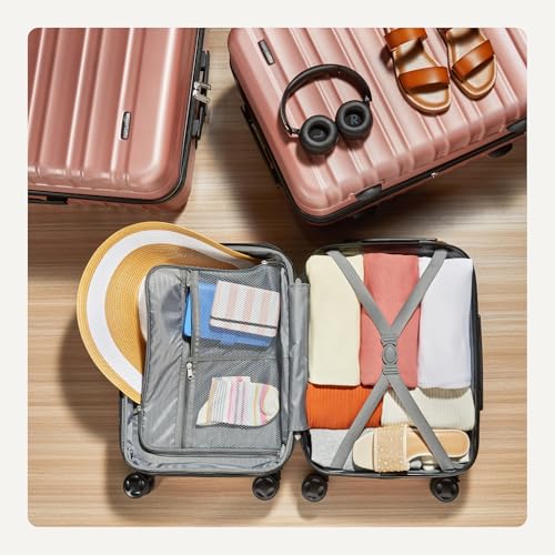 30" Black Hardside Expandable Luggage with Wheels M4942