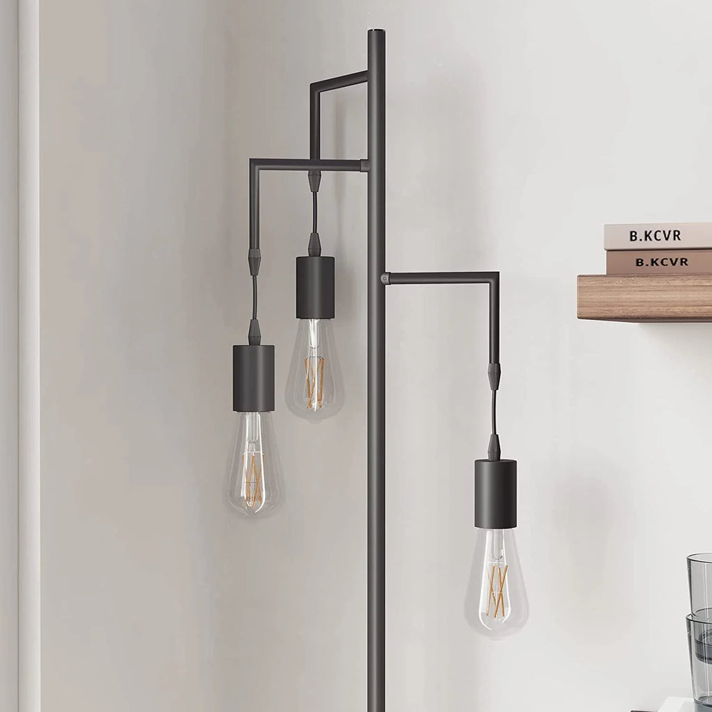 3 Light Black Floor Lamp K124535
