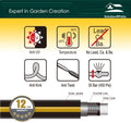 Black 3/4 in. x 50 ft. Commercial Hose, Brass Fittings, Pack of 2 I619