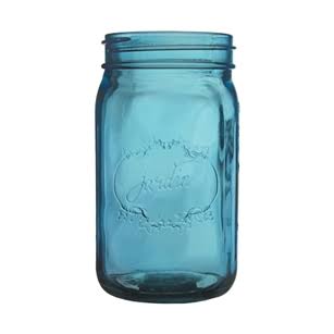 32 Ounce Vintage Blue Mason Jar, Case of 24 O4203