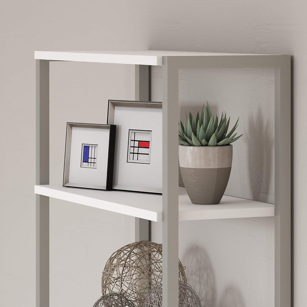 White Bookcase with Hutch G10471