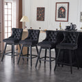 Velvet Swivel Bar Stools Set of 4 V5207