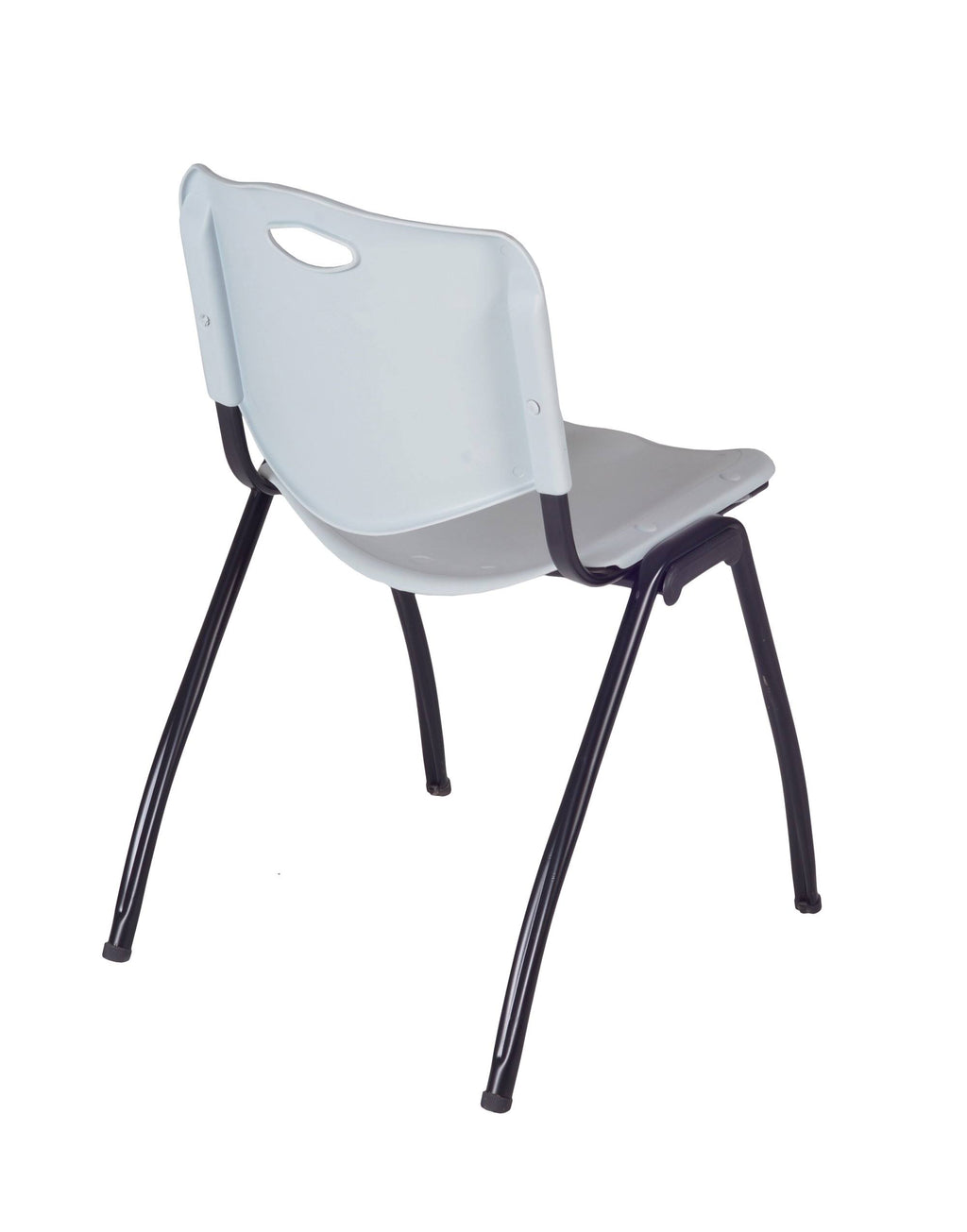 72 x 24 in. Training Table - Beige and 2 Stack Chairs - Grey D52690