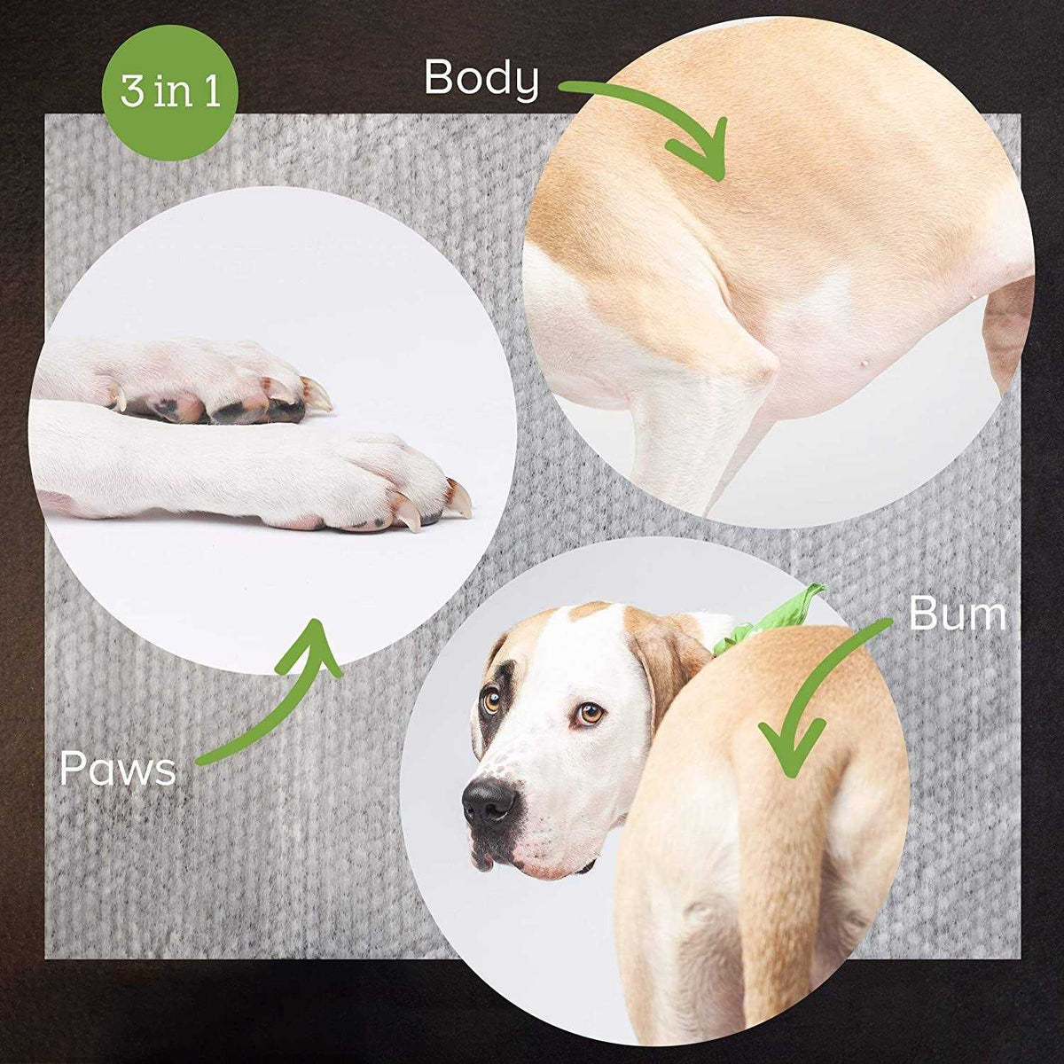Plant Based Unscented Dog Wipes W245