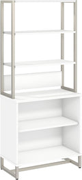 White Bookcase with Hutch G10471
