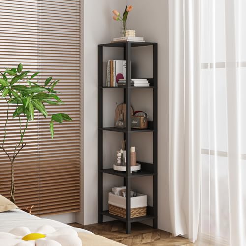 5-Tier Bookshelf with Anti-Fall Baffle S1306