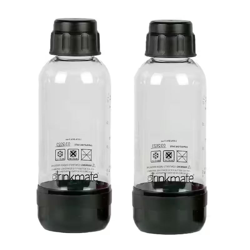 Black Carbonating Water Machine Bottles I200356
