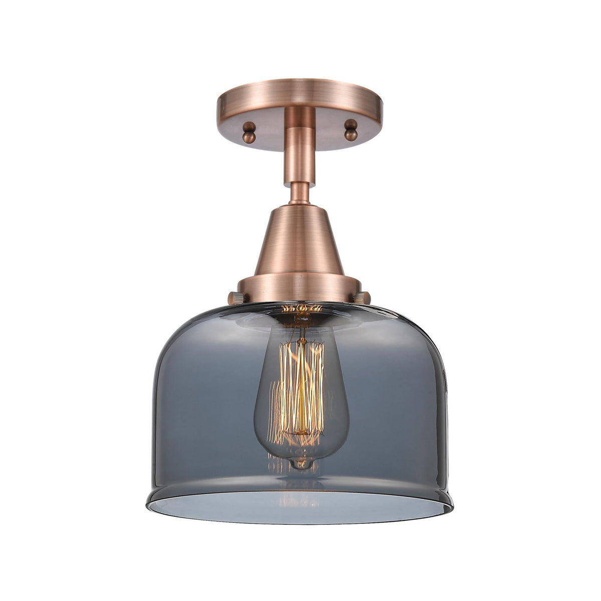 Antique Copper 8 inch Flush Mount Light Z909