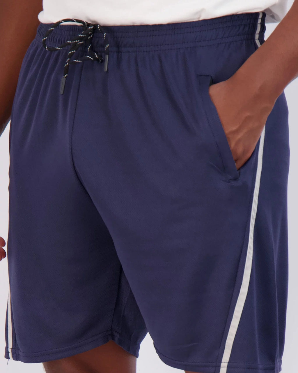 4 Pack Men's Quick Dry Mesh Athletic Shorts with Zipper Pockets F24225