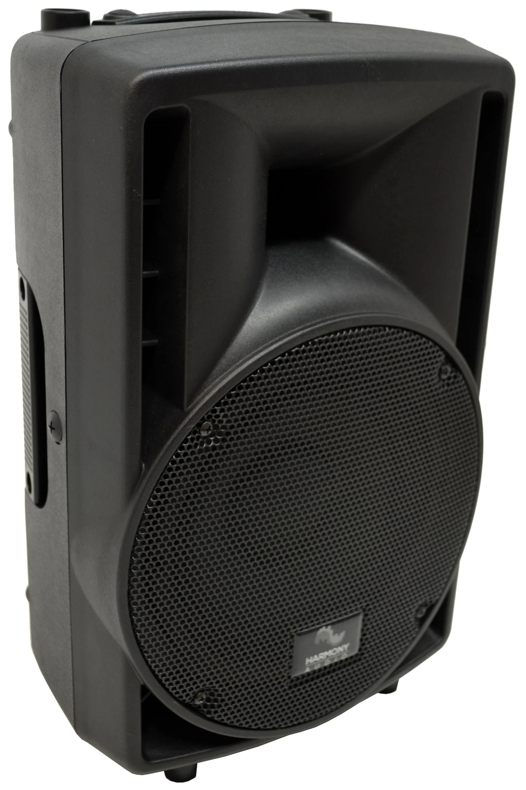 8" Pro DJ Powered 300W PA Speaker Pair with Tripod Stands & XLR Cables X9916