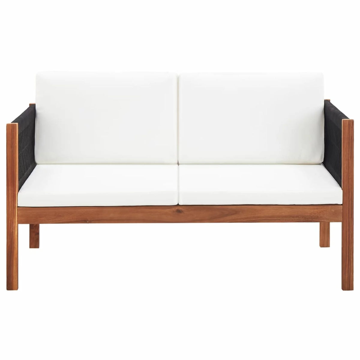2-Seater Acacia Wood Patio Sofa V83537