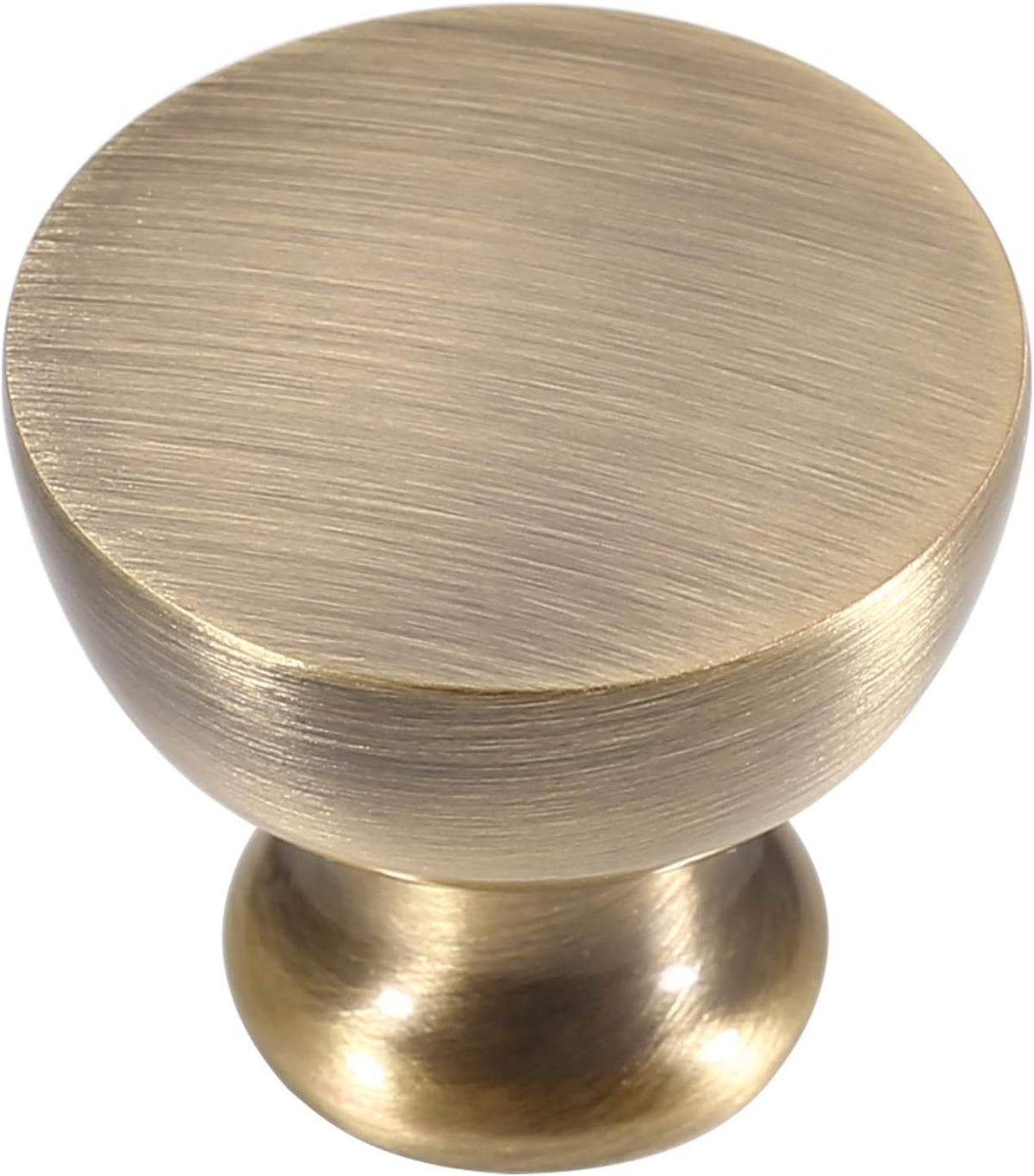Flat Black 1-1/8 Inch Diameter Mushroom Round Cabinet Knobs 25 Pack P2700