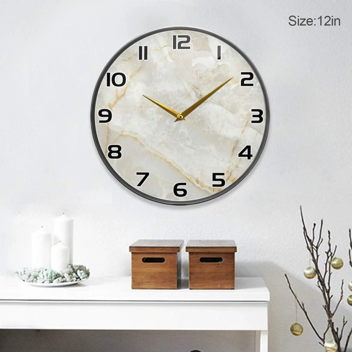 Vintage Marble Wall Clock V498