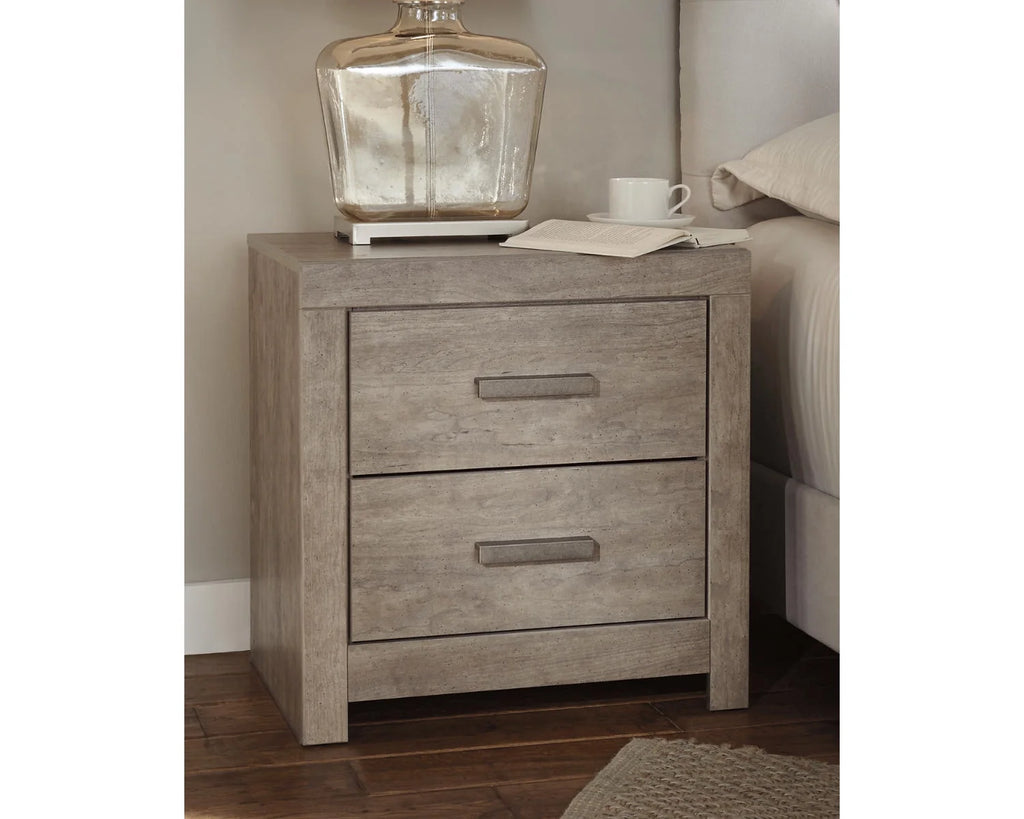 Gray 2 Drawer Nightstand N60973