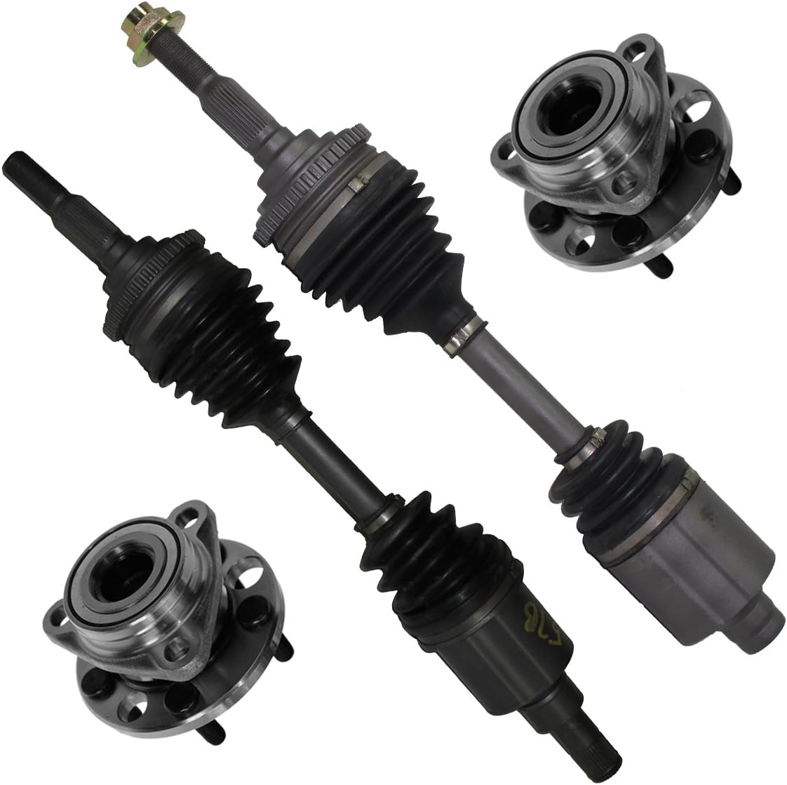 4-Piece Front Suspension Kit with 2 Wheel Hubs R229