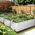 Galvanized Steel Raised Garden Bed with Liner 6ftx3ftx2ft J240