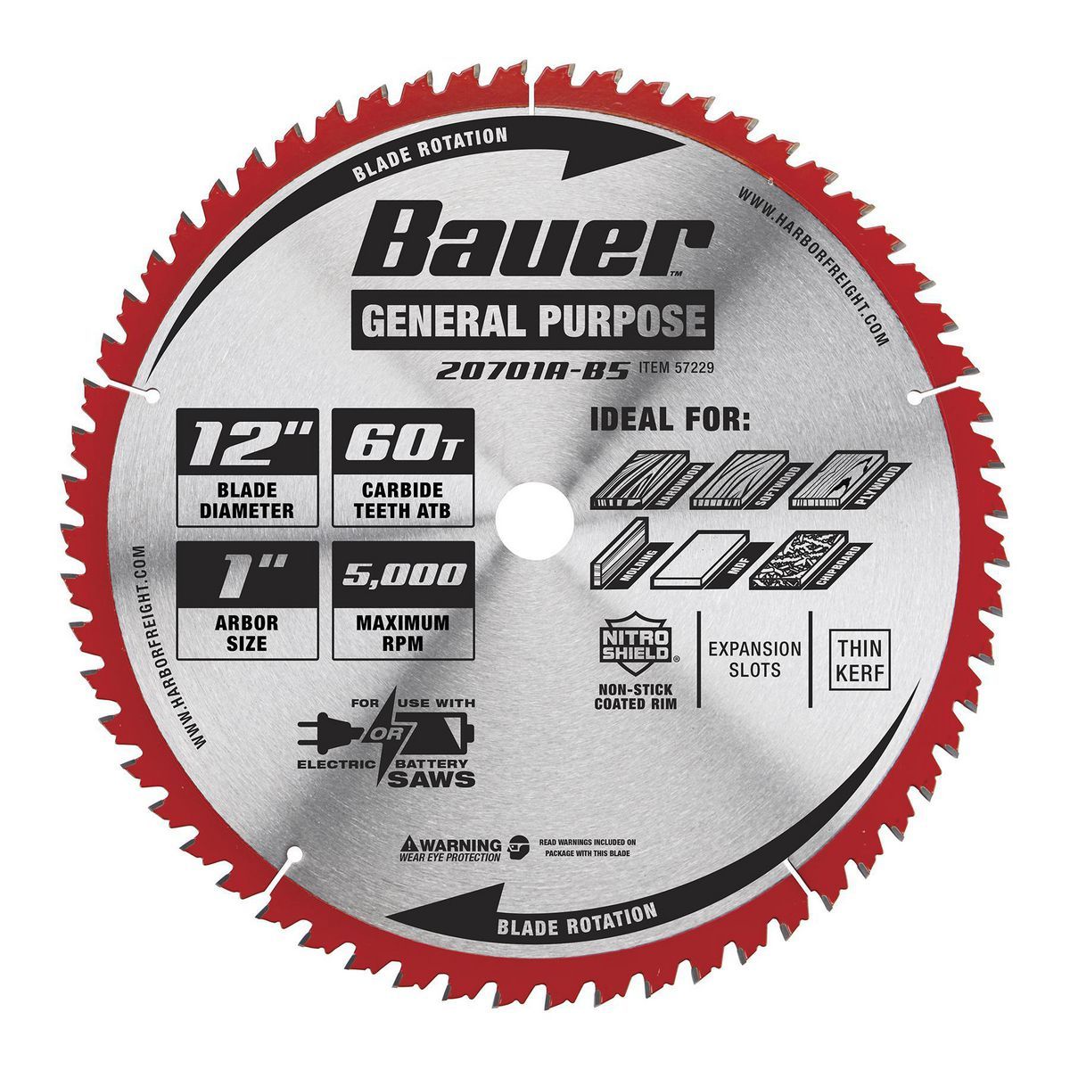 12 in. 60T Circular Saw Blade S291617