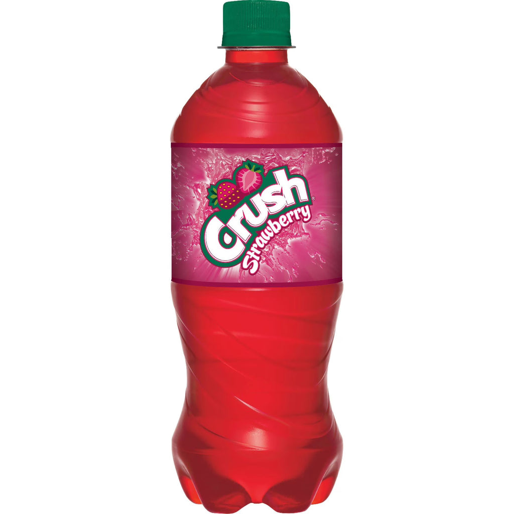 Crush Strawberry Soda 20oz Bottles, Quantity of 10 Q9196