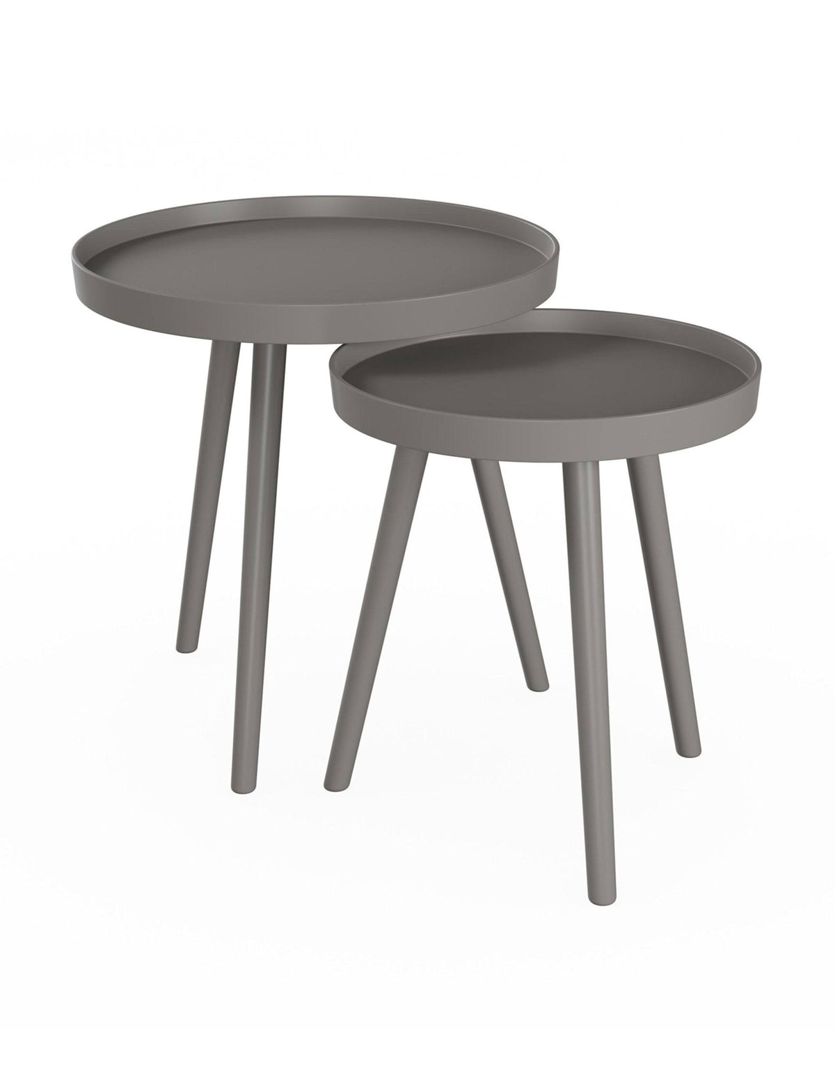 2-pc Nesting Table Set in Slate Gray Finish R6763
