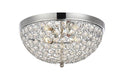 3 Light Crystal Chrome Flush Mount Y308