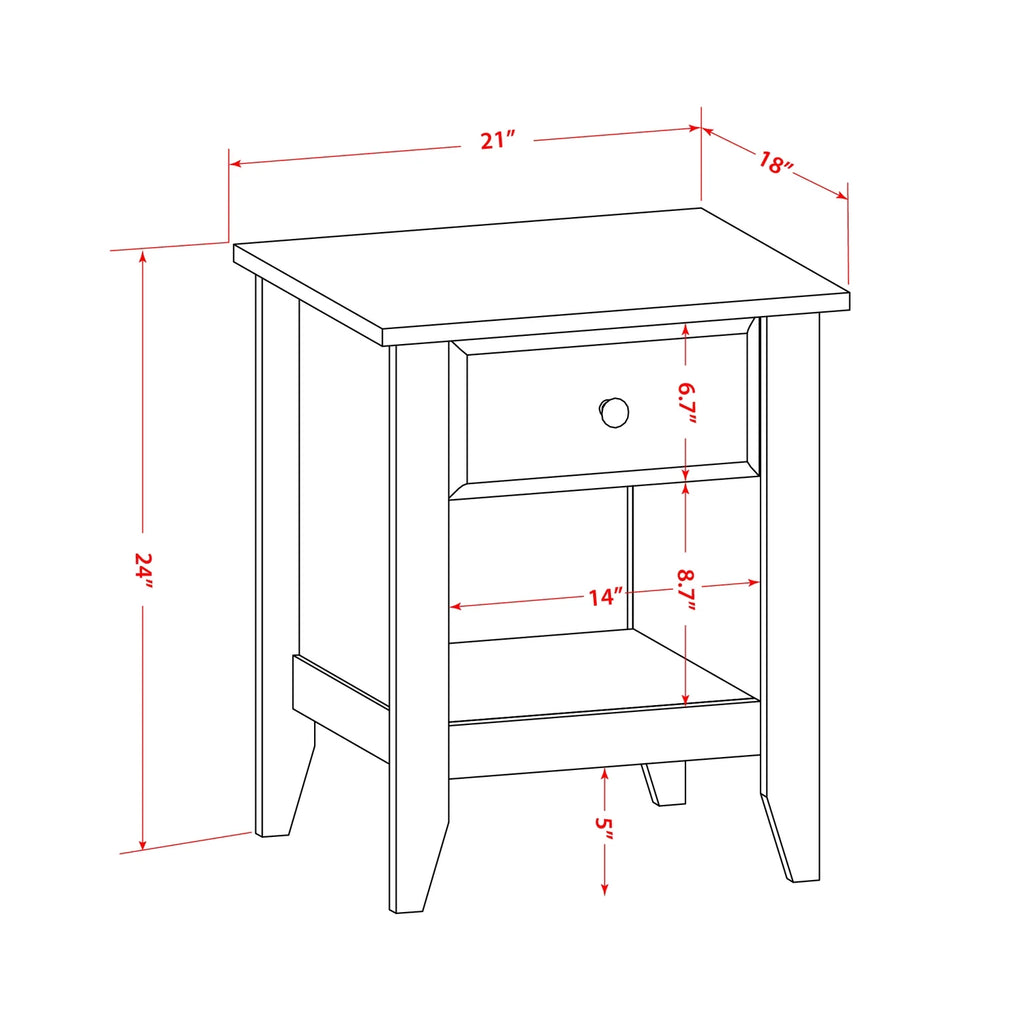3-piece Wood Queen Bedroom Set O518
