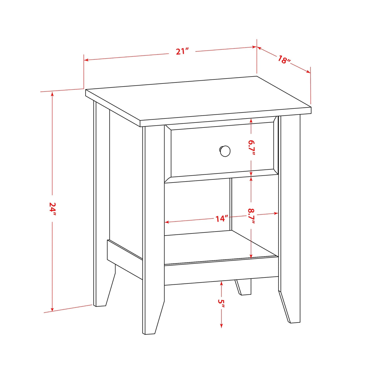 3-piece Wood Queen Bedroom Set O518