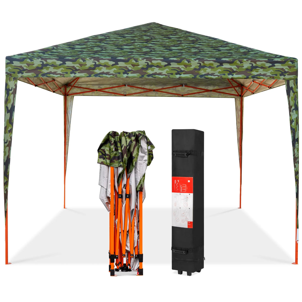 10x10ft Dark Gray Pop Up Canopy Tent with Carrying Bag G12972