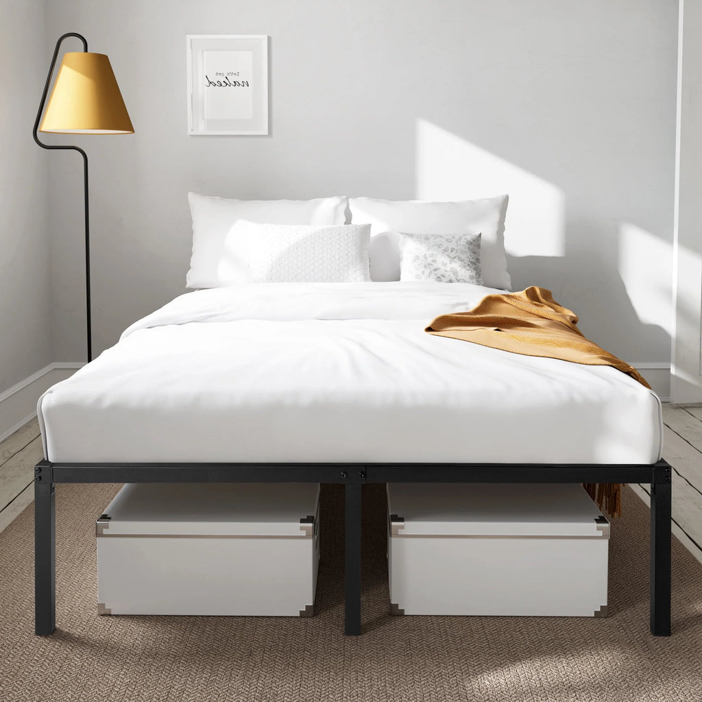 Queen Size Metal Platform Bed Frame J51022
