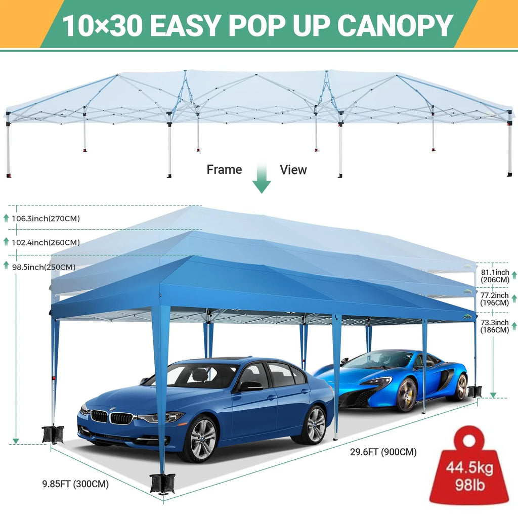 10x10ft Waterproof Popup Canopy with 4 Sidewalls Black J40826