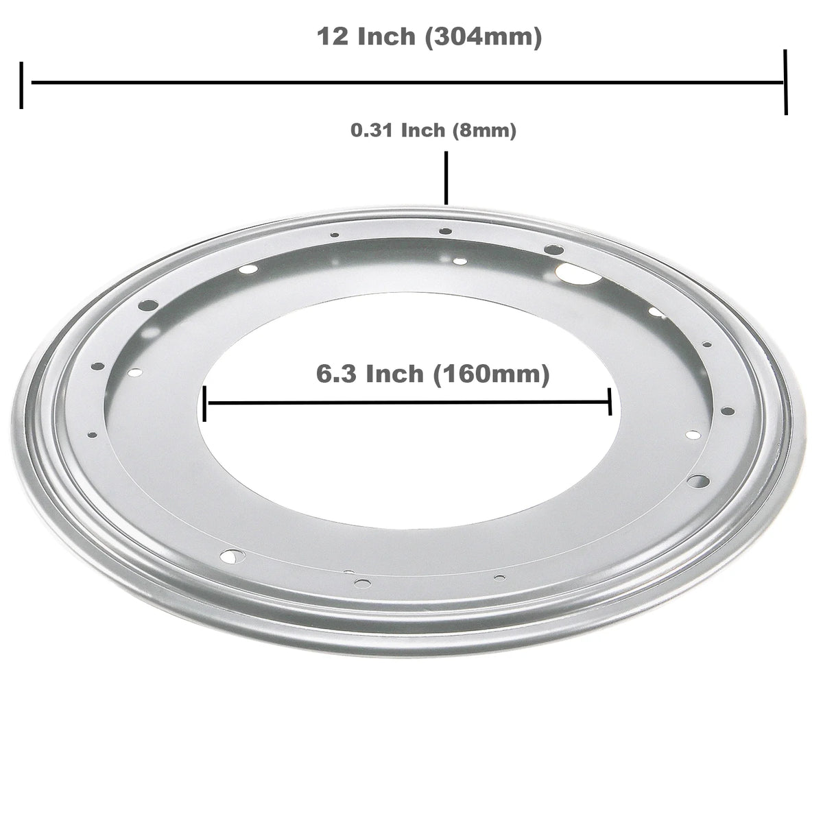 4 Pack 12 inch Lazy Susan Hardware with Screws and Pads Q99311